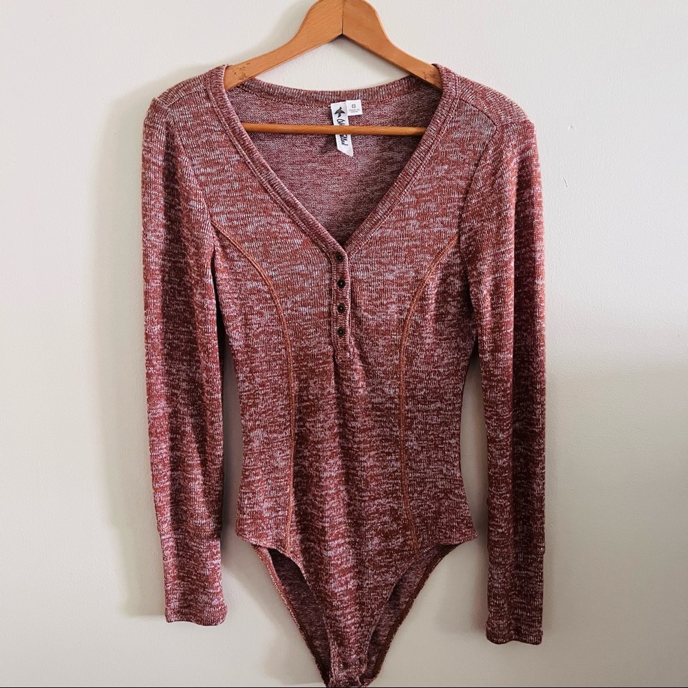Knit Henley Bodysuit NWOT